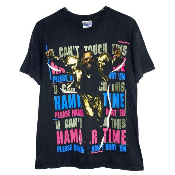 Vintage Hanes 90’s MC Hammer Crew Neck Tee - Size Large - Picture 1 of 7